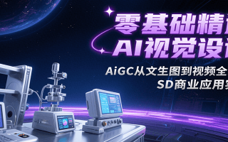 零基础精通AI视觉设计，AiGC从文生图到视频全流程，SD商业应用实战