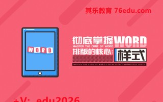 彻底掌握Word排版的核心：样式（5集） mp4高清无水印视频教程网盘免费下载