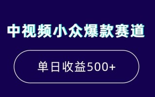 中视频小众爆款赛道，7天涨粉5万+，小白也能无脑操作，轻松月入上万【揭秘】
