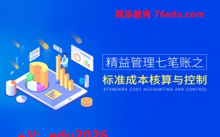 精益管理七笔账之-标准成本核算与控制（2集） mp4高清无水印视频教程网盘免费下载