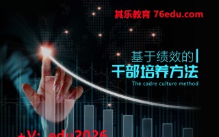 基于绩效的干部培养方法（2集） mp4高清无水印视频教程网盘免费下载