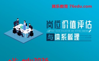 岗位价值评估与体系梳理（5集） mp4高清无水印视频教程网盘免费下载