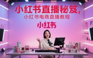 小红书直播秘笈，小红书电商直播教程