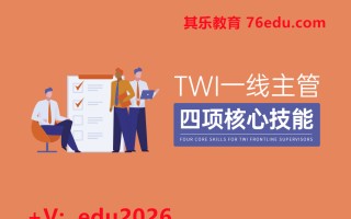 TWI一线主管四项核心技能（8集） mp4高清无水印视频教程网盘免费下载