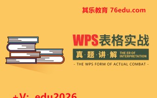 WPS表格实战-真题讲解（3集） mp4高清无水印视频教程网盘免费下载