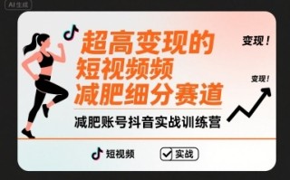 超高变现的短视频减肥细分赛道，减肥账号抖音实战训练营