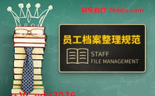 员工档案整理规范（6集） mp4高清无水印视频教程网盘免费下载