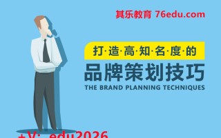 打造高知名度的品牌策划技巧（3集） mp4高清无水印视频教程网盘免费下载