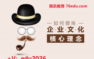 如何提炼企业文化核心理念（2集） mp4高清无水印视频教程网盘免费下载