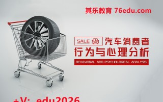 汽车消费者行为与心理分析（3集） mp4高清无水印视频教程网盘免费下载
