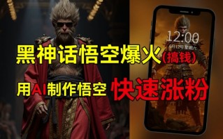 黑神话悟空爆火，已有人利用这波热点变现几十万，普通人也可用AI蹭上这波热度搞钱，有多重变现方法