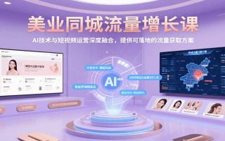 美业同城流量增长课，AI技术与短视频运营深度融合，提供可落地的流量获取方案
