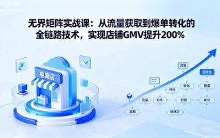 无界矩阵实战课：从流量获取到爆单转化的全链路技术，实现店铺GMV提升200%