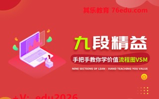 九段精益—手把手教你学价值流程图VSM（5集） mp4高清无水印视频教程网盘免费下载