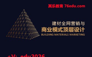 建材全网营销与商业模式顶层设计（6集） mp4高清无水印视频教程网盘免费下载