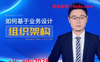 如何基于业务设计组织架构（2集） mp4高清无水印视频教程网盘免费下载