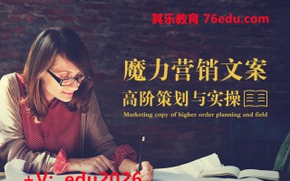 魔力营销文案高阶策划与实操（6集） mp4高清无水印视频教程网盘免费下载