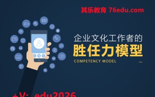 企业文化工作者的胜任力模型 mp4高清无水印视频教程网盘免费下载
