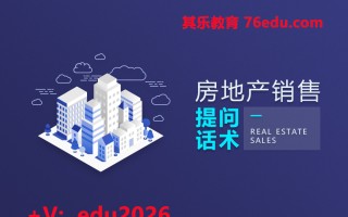 房地产销售提问话术（5集） mp4高清无水印视频教程网盘免费下载