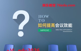 如何提高会议效能（2集） mp4高清无水印视频教程网盘免费下载
