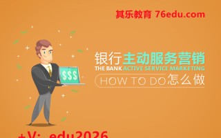 银行主动服务营销怎么做（4集） mp4高清无水印视频教程网盘免费下载