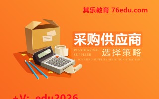 采购供应商选择策略（3集） mp4高清无水印视频教程网盘免费下载
