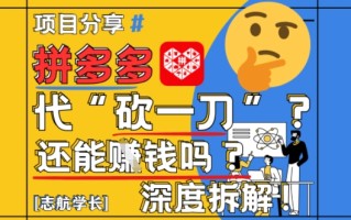 【2025最新】拼多多代坎助力项目深度拆解：还能挣钱吗?全流程玩法