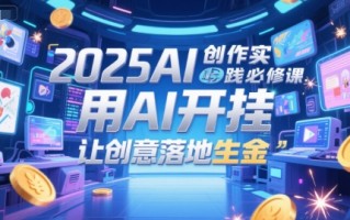 2025AI创作实践必修课，用AI开挂，让创意落地生金