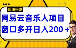 网易云挂机项目延伸玩法，电脑操作长期稳定，小白易上手