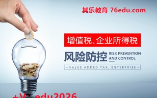 增值税、企业所得税风险防控（4集） mp4高清无水印视频教程网盘免费下载