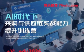AI时代下采购与供应链实战能力提升训练营（5集） mp4高清无水印视频教程网盘免费下载