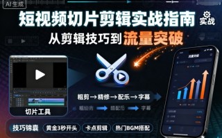 短视频切片剪辑实战指南，从剪辑技巧到流量突破