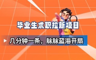 毕业生求职项目拆解_脉脉拉新空白市场，蓝海开局
