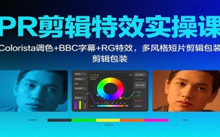 PR剪辑特效实操课：Colorista调色+BBC字幕+RG特效，多风格短片剪辑包装
