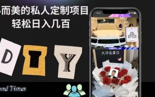 小而美的冷门私人定制项目轻松日入几百