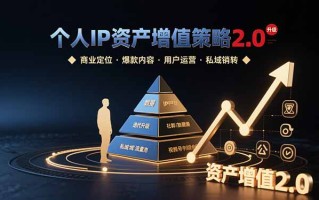 个人IP资产增值策略2.0 拆解商业定位/爆款内容/用户运营/私域销转四大模块
