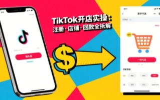TikTok从开店到投流的进阶课，从基础实操到高阶技巧一网打尽