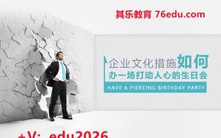 企业文化措施-如何办一场打动人心的生日会 mp4高清无水印视频教程网盘免费下载