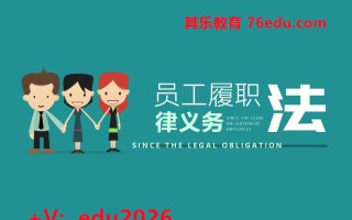 员工履职的法律义务（4集） mp4高清无水印视频教程网盘免费下载
