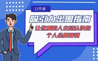吸引力-出圈指南-让优质的人主动认识你-个人品牌营销(无水印-13节课)