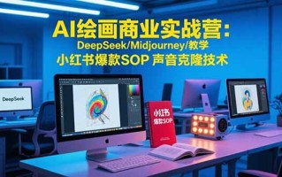 AI绘画商业实战营：DeepSeek/Midjourney/教学 小红书爆款SOP 声音克隆技术