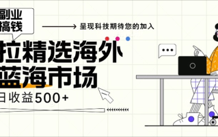 海外全新空白市场，小白也可轻松上手，年底最后红利