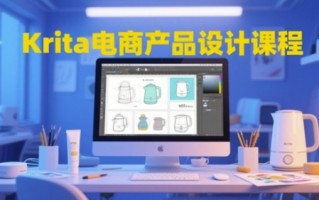Krita电商产品设计课程，掌握从工具使用到创意落地的全链路设计能力