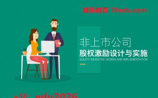 非上市公司股权激励设计与实施（3集） mp4高清无水印视频教程网盘免费下载