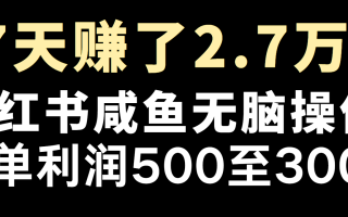 全网首发，7天赚了2.6万，2025利润超级高！