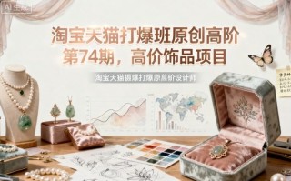 淘宝天猫打爆班原创高阶第74期，高价饰品项目