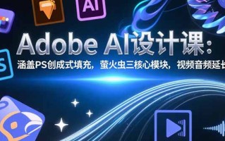 Adobe AI设计课：涵盖PS创成式填充，萤火虫三核心模块，视频音频延长技术