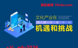 文化产业在社群环境中的机遇和挑战（2集） mp4高清无水印视频教程网盘免费下载