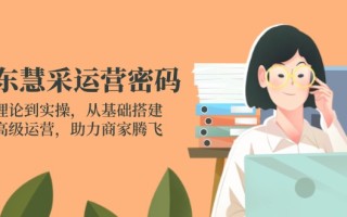京东慧采运营密码：从理论到实操，从基础搭建到高级运营，助力商家腾飞