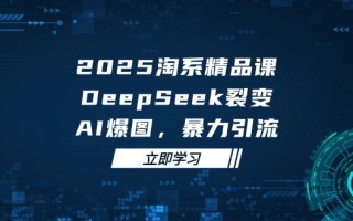 2025 淘系精品课，DeepSeek 裂变，AI 爆图，暴力引流